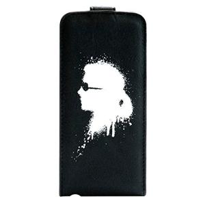 スマホケース カバー iPhone5 5s se CG Mobile Karl Lagerfeld ブラック 黒 ホワイト 白 手帳 フリップ ポリカーボネート カール ラガーフェルド 正規ライセンスの商品画像