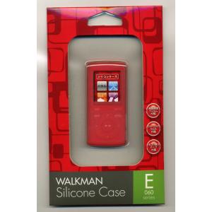 メール便送料無料 イーサプライズ Walkmanウォークマン E060シリーズ用 シリコン ケース レッド 液晶保護フィルム ESWME060CA(RD)｜sumacen