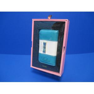 NATURALdesign キーケース Ruban Turquoise 手帳型 カードポケット付 P...