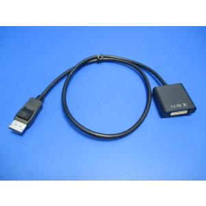 Display Port-DVI-I変換ケーブル 約0.7m 金メッキ加工 ブラック シングルリンク...