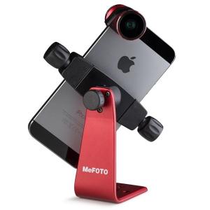 MeFOTO SideKick360 Plus  mph200  カラー レッド iPhoneやスマホをカメラ用三脚に取り付けられるアダプタ スマホアダプター テーブル上に置いても使用可能｜sumacen