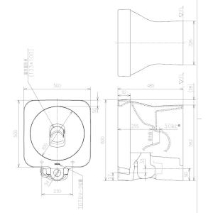 TOTO 洗面所用暖房器 涼風機能付き TYR340S ホワイト : すまこれ