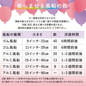 ヘリウムガス 誕生日 飾りつけ バルーン 風船...の詳細画像4