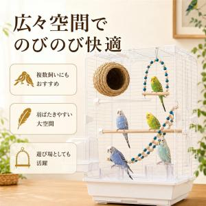 鳥籠 鳥かご 鳥かご インコ 大型 複数飼い ...の詳細画像4