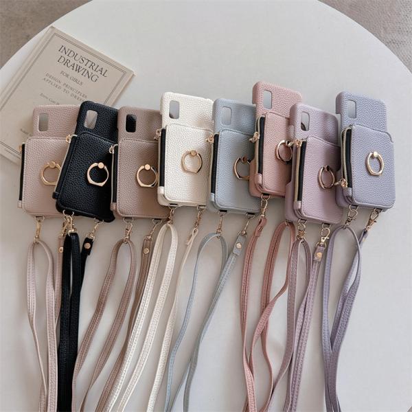 スマホショルダー aquos wish4 ケース カード入れ 小銭入れ aquos sense9 s...