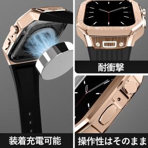 アップルウォッチ バンド 一体型 ケース ap...の詳細画像4