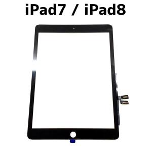 iPad7 iPad8 デジタイザー コピー ホームボタン無 / iPad 7 8 世代 画面 ガラ...