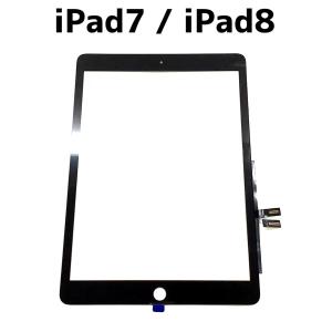 iPad7 iPad8 タッチパネル コピー / iPad 7 8 世代 画面 デジタイザー ガラス タッチ パネル 交換 修理 部品 パーツ /保証無品(玻-第7)