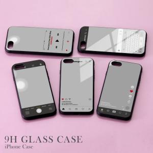 iPhone15 Pro Max 14Plus iPhoneSE3 ガラス ハイブリッド スマホケース アイフォン ケース TPU 耐衝撃 背面ガラス 9H｜sumahogo