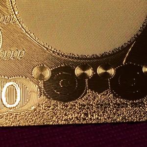 ゴールドモデル!純金箔の一万紙幣【本物24K】...の詳細画像2