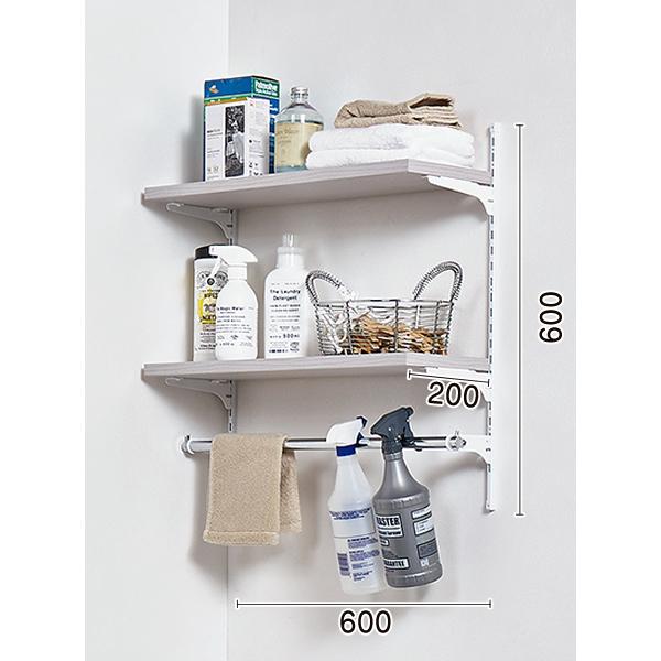 LIXIL すっきり棚 洗濯機上プラン 木製棚板 パレット・ヴィンティア・ノースフォレストカラー 受...