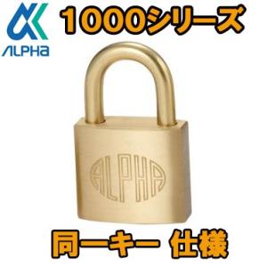 アルファ ALPHA 南京錠 1000-25mm 同一キー 10C12 同鍵No 関東No