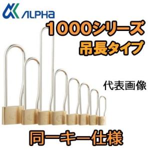 アルファ　ＡＬＰＨＡ　南京錠　吊長タイプ　1000-30mm　L/S　同一キー　20E51　同鍵No　関東No