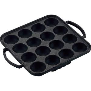 岩鋳（IWACHU） 南部鉄器 たこ焼き器 『 たこやき23穴 』 IH対応（100
