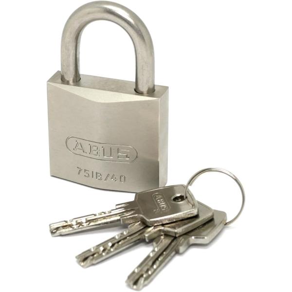 ABUS ディンプル 南京錠 EC75IB　40mm　同一キー　箱入　No.7340 