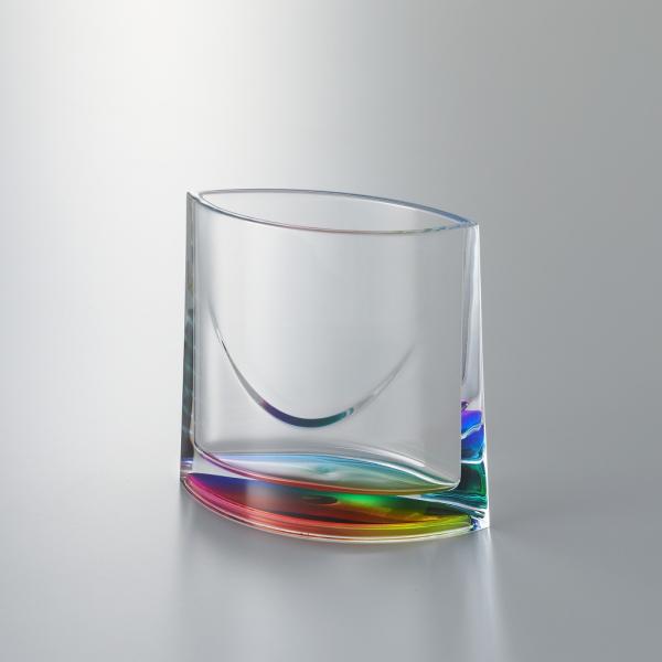 (株)光　K-129RA　透明アクリル製　ナプキン・小物スタンド　レインボー