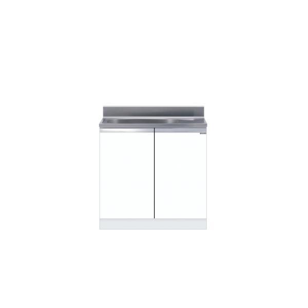 薄型組合せ型流し台 一槽流し台 間口80cm ワンド onedo KTD4-80-80S-右-SW ...