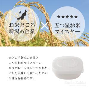 冷凍ごはん容器 4個セット ホワイト ベージュ...の詳細画像4