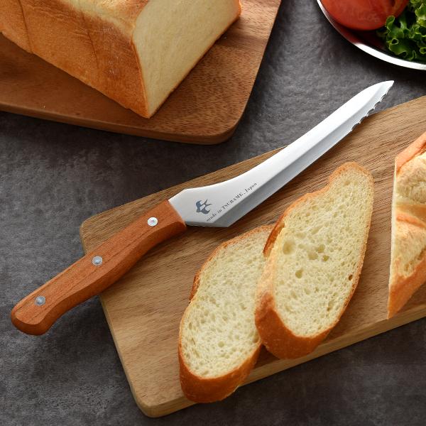 つばめのパンナイフ ミニ 「公式店 」 刃渡り16.5cm パン切り包丁 ミニサイズ 切りくずが少な...