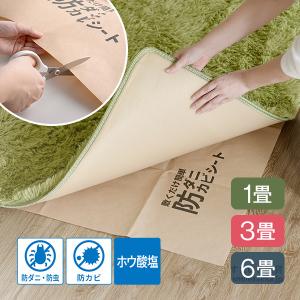 防ダニシート 1畳用 3畳用 6畳用 防カビシート サイズ調整可 敷くだけ ホウ酸塩 子ども ペット(哺乳類) 安心 揮発しない