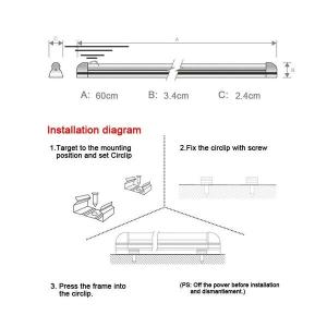 LED人感センサーライトLED一体型蛍光灯 4...の詳細画像4