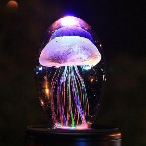 オブジェ 置き物 3D クラゲ ランプ LED 多色照明 クリスタルフィッシュ｜sumairusyoppu