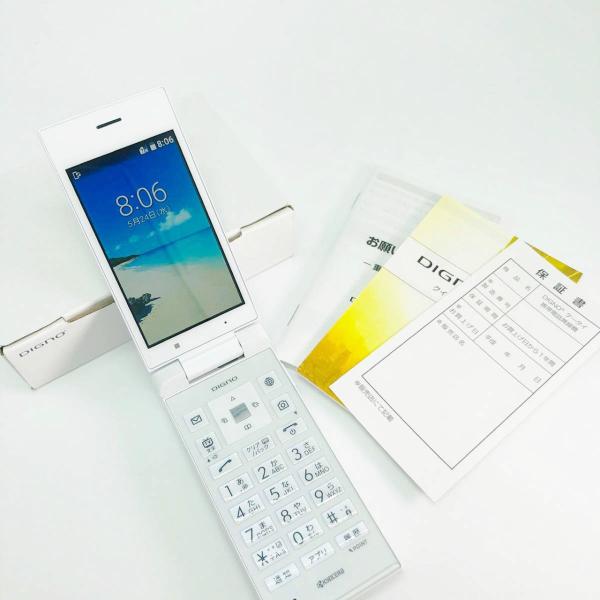 【未使用・新古品】DIGNO ケータイ 501KC softbank ホワイト 携帯電話 ガラホ L...