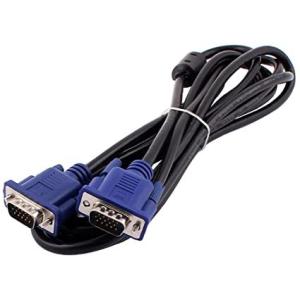 【長さ 1.5m】 ディスプレイケーブル VGAケーブル ブラック 1.5m D-Sub15ピンミニ...
