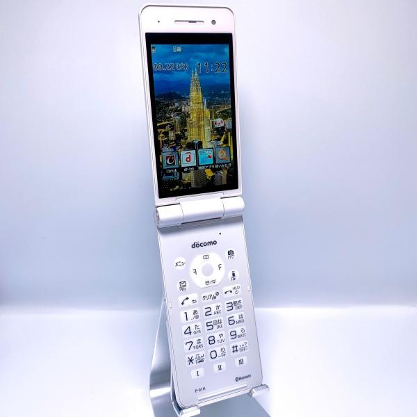 【美品・Bランク】docomo P-01h  P-smart　ケータイ  ホワイト 携帯電話 送料無...