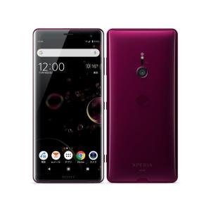 未使用品【安心保証・送料無料・SIMロック解除済】Xperia XZ3 SOV39 ボルドーレッド｜...