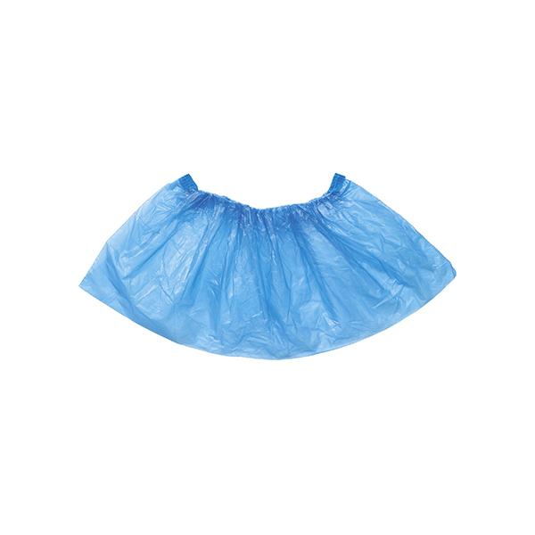 衛生日用 コロナ対策 靴カバー 使い捨て　ビニール製靴カバー　（100枚入）　ブルー