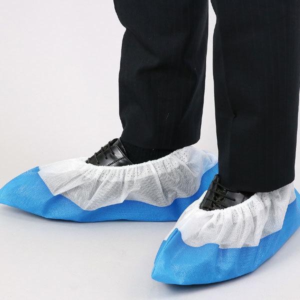 不織布 靴カバー 厚手 50枚入 滑り止め付 フリーサイズ 感染対策 衛生用品