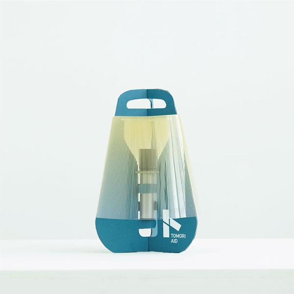 ランタン エコ 防災 アウトドア TOMORI AID + FLASHLIGHT SET B/S 青...