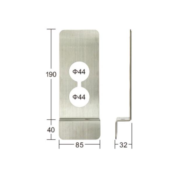 エスカッション SS-185 電子錠 レバー無し 補助 部品