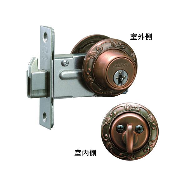 KODAI 古代 本締錠 22005 GB色 BS60 NFシリンダー仕様 左右勝手兼用