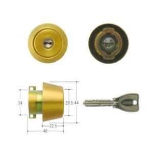 美和ロック MIWA U9 LA-4.KNCY DT42〜49 ST(キー3本付) 両面シリンダー
