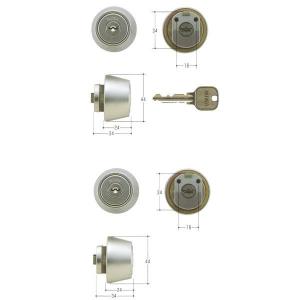 美和ロック MIWA U9シリンダー LZ-2タイプ 2個同一セットLZ2 MCY-421