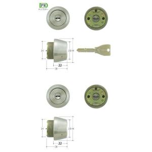 MIWA JNシリンダー MCY-500 【2個同一SET】 MCY-500 MIWA,美和ロック JNTE0 2個同一シリンダー CB色