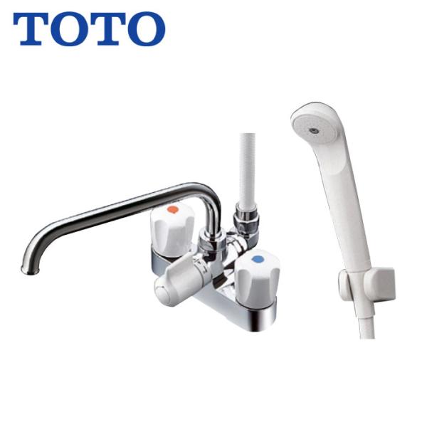 浴室用 水栓 シャワー用 TOTO TMS27C 台付 2ハンドル 混合水栓 一時止水ありタイプ ス...
