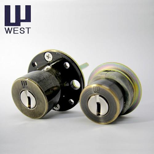 WEST 917リプレイスシリンダー MIWA TESP + THMSP 2個同一 TE52 TH3...