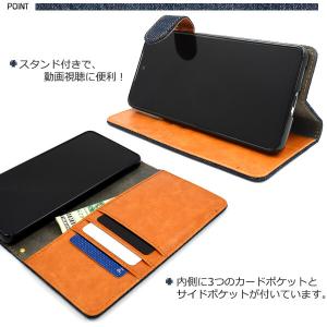 galaxy a53 ケース 手帳型 デニム ...の詳細画像2