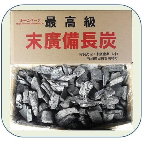 割中　(末廣備長炭)　長さ10cm以下　幅4〜6cm　15kg　(ラオス産)