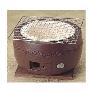 三河コンロ　大型　（ブラウン）
