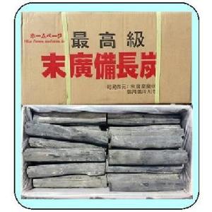 (末廣備長炭)　V上小丸　長さ20〜30ｃｍ　φ4〜6ｃｍ　15ｋｇ　【ベトナム産】