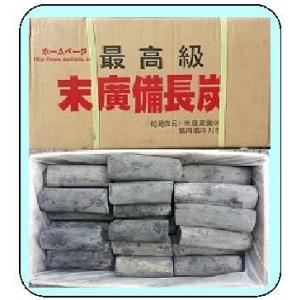 (末廣備長炭)　V切丸大　長さ10〜20ｃｍ　φ6ｃｍ〜8ｃｍ　15ｋｇ　ベトナム産