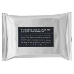 【 MARKS＆WEB】【 マークス＆ウェブ 】 ボディ&amp;フェイスクリアシート(ラベンダー/ローズマ...