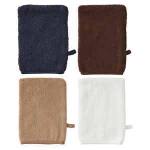 【 MARKS＆WEB】【 マークス＆ウェブ 】 オーガニックコットン バスミトン（ネイビー　ベージ...