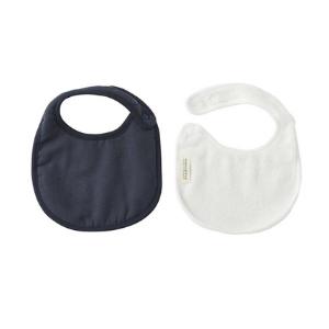 【 MARKS＆WEB】【 マークス＆ウェブ 】 オーガニックコットン ベビービブ（ネイビー　ホワイ...