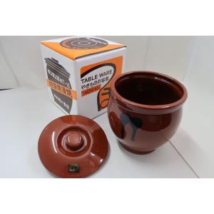 常滑焼　壺（飴色）1440ｍｌ 8合　タレ つぼ かめ カメ 梅干し お漬物 らっきょう 福神漬け 砂糖 塩 ジャム 食卓に 陶器 レトロ オシャレ 送料無料