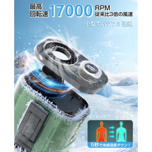 腰掛け扇風機 充電式ベルトファン【一台4役.1...の詳細画像2